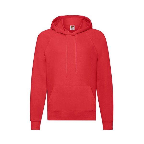 Толстовка без начеса LIGHTWEIGHT HOODED SWEAT 240 - Толстовка мужская "LIGHTWEIGHT", красный_XL, 80% хлопок, 20% полиэстер, 240 г/м2