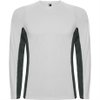 Спортивная футболка SHANGHAI L/S мужская, БЕЛЫЙ/ТЕМНЫЙ ГРАФИТ S