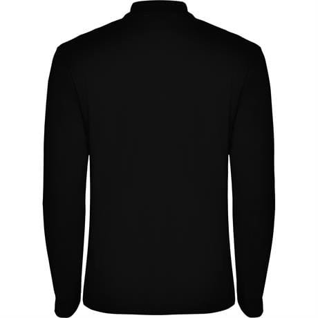 Футболка поло ESTRELLA L/S мужская - Футболка поло ESTRELLA L/S мужская, ЧЕРНЫЙ S