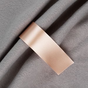лента сатиновая satin 35 xxl, светло-бежевая, 250 см