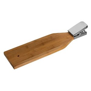 доска для чистки рыбы деревянная, с зажимом, 12*46*2см, бук