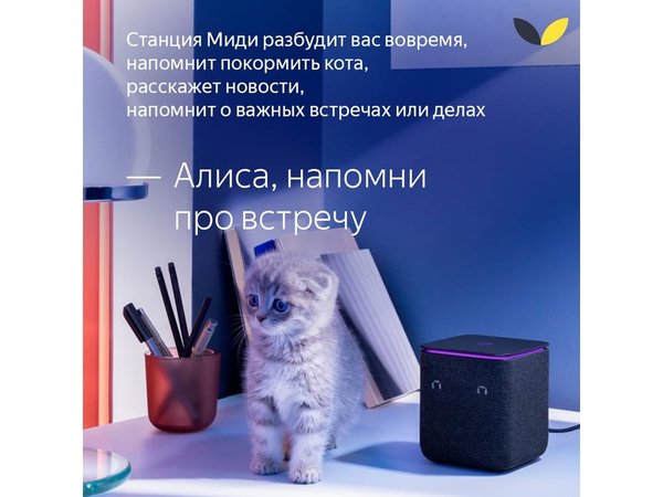 Умная колонка ЯНДЕКС Станция Миди с Алисой, с Zigbee, 24 Вт - Умная колонка ЯНДЕКС Станция Миди с Алисой, с Zigbee, 24 Вт