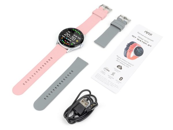Умные часы «IoT Watch GT», 2 ремешка в комплекте - Умные часы «IoT Watch GT», 2 ремешка в комплекте
