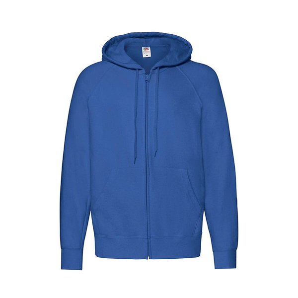 Толстовка без начеса LIGHTWEIGHT HOODED SWEAT JACKET 240 - Толстовка без начеса "Lightweight Hooded Sweat", ярко-синий, XL, 80% х/б 20% полиэстер, 240 г/м2