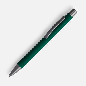 ручка шариковая atento soft touch, зеленая