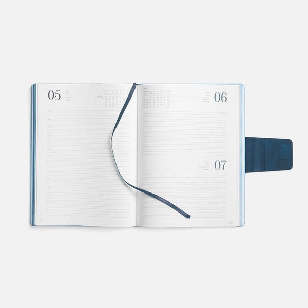 Ежедневник Grande Strap на заказ, датированный, голубой