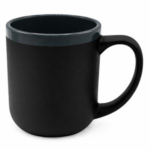 кружка barrel, софт-тач, чёрно-