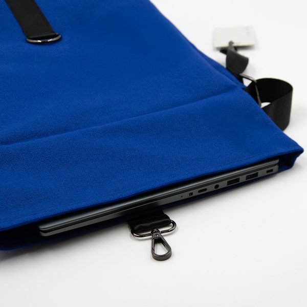 Шоппер Superbag Companion, с тремя отделениями, боковым креплением (карабин) и карманом - Шоппер Superbag Companion, с тремя отделениями, боковым креплением (карабин) и карманом (синий с черным)