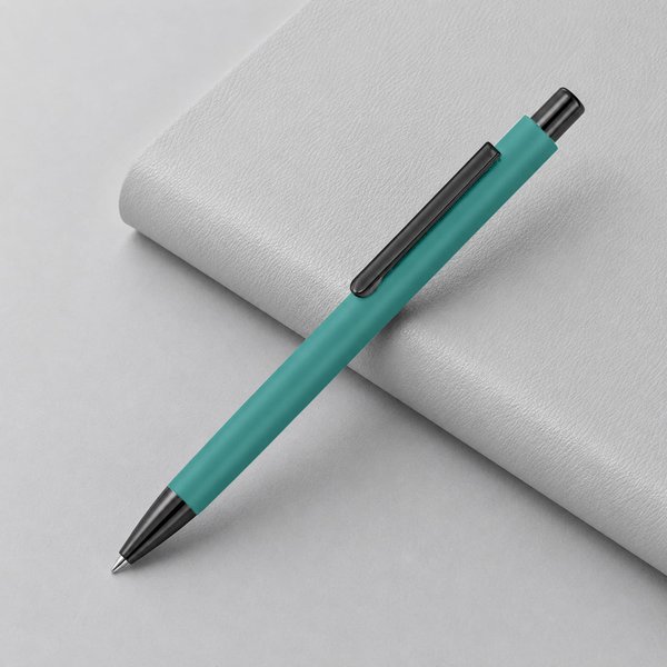 Металлическая шариковая ручка «Ellipse gum» soft touch с зеркальной гравировкой - Металлическая шариковая ручка «Ellipse gum» soft touch с зеркальной гравировкой
