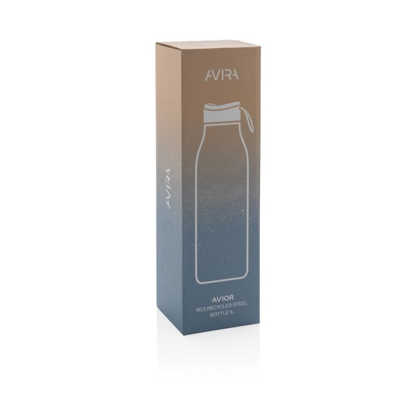 Термобутылка Avira Avior из переработанной нержавеющей стали RCS, 1 л - Термобутылка Avira Avior из переработанной нержавеющей стали RCS, 1 л