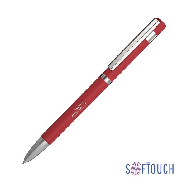 Ручка шариковая "Mars", покрытие soft touch - Ручка шариковая "Mars", покрытие soft touch красный