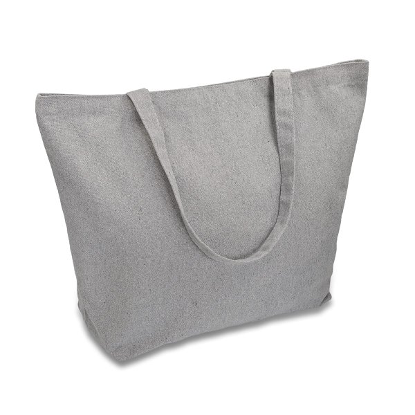 Сумка Kinia из хлопка плотностью 340 г/м2, серая - Сумка Kinia из хлопка плотностью 340 г/м2, серая