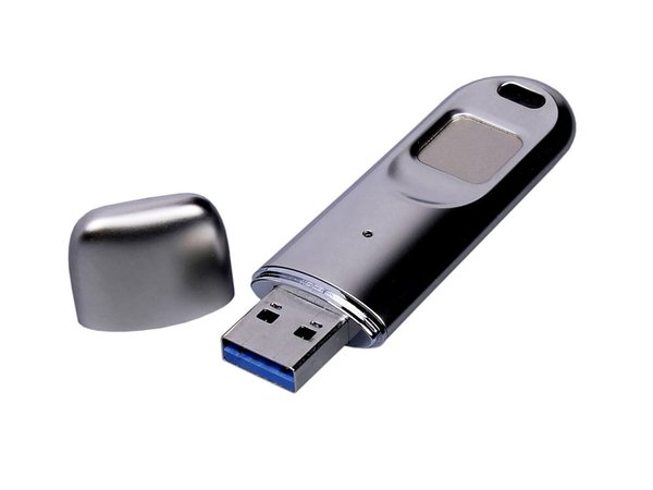 USB 3.0-флешка на 256 Гб со сканером отпечатков пальцев в подарочной упаковке - USB 3.0-флешка на 256 Гб со сканером отпечатков пальцев в подарочной упаковке