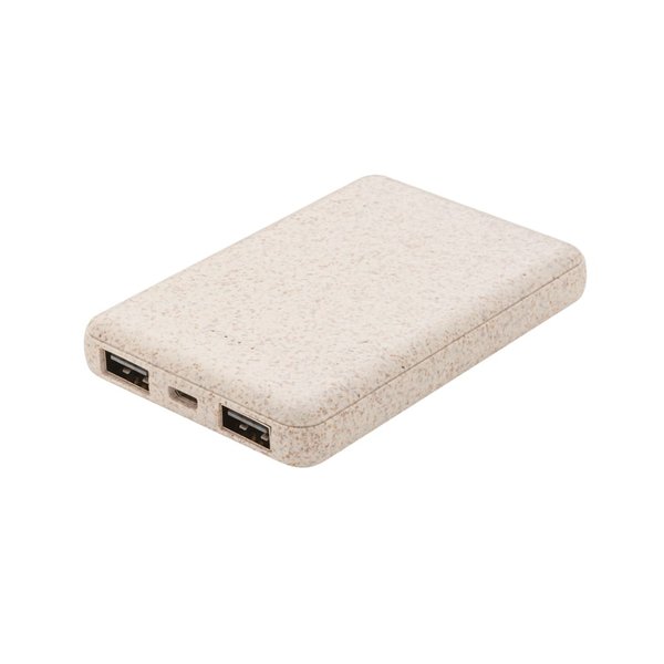 Внешний аккумулятор Granova, 5000mAh, натуральный - Внешний аккумулятор Granova, 5000mAh, натуральный