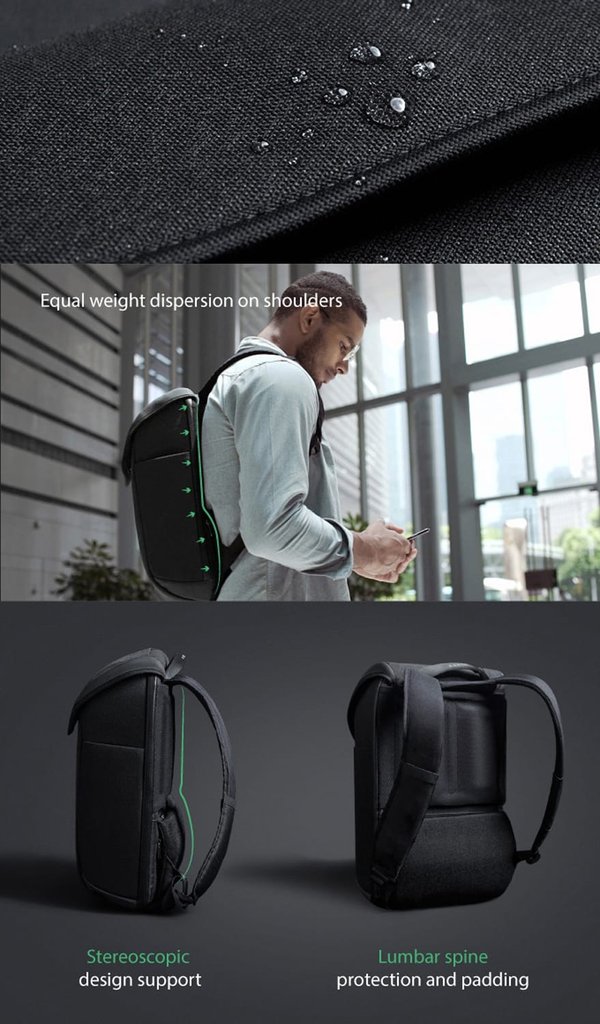 Рюкзак KORIN ClickPack X 45х32х15,5 см, с клапаном, черный - Рюкзак KORIN ClickPack X 45х32х15,5 см, с клапаном, черный