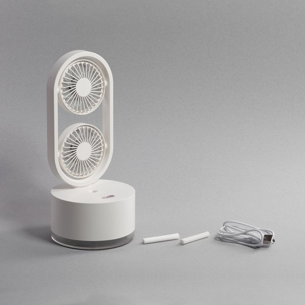 Портативный увлажнитель воздуха "Smart Wind" с двумя вентиляторами - Портативный увлажнитель воздуха "Smart Wind" с двумя вентиляторами белый
