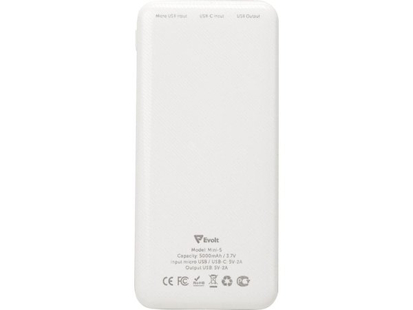 Внешний аккумулятор «Mini-5», 5000 mAh - Внешний аккумулятор «Mini-5», 5000 mAh