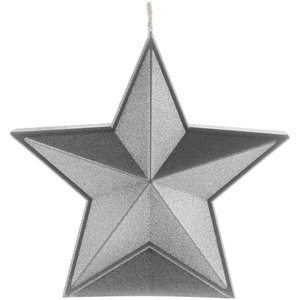 свеча high five, серебристая