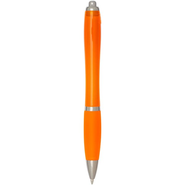Шариковая ручка Nash RCS из переработанного пластика с цветным корпусом и грипом (синяя паста) - Шариковая ручка Nash RCS из переработанного пластика с цветным корпусом и грипом (синяя паста)