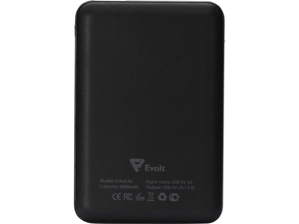 Беспроводной внешний аккумулятор «Grind Air», 5000 mAh - Беспроводной внешний аккумулятор «Grind Air», 5000 mAh