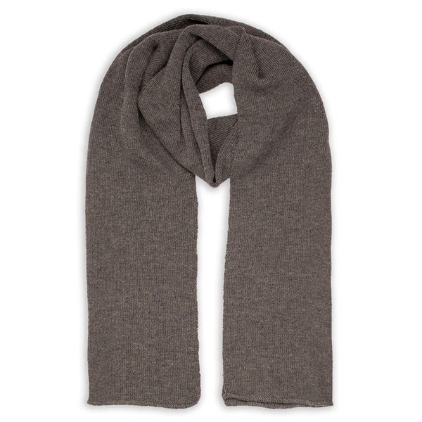 Шарф вязаный WIND SCARF - Шарф вязаный двойной "WIND SCARF"_серый,100% акрил
