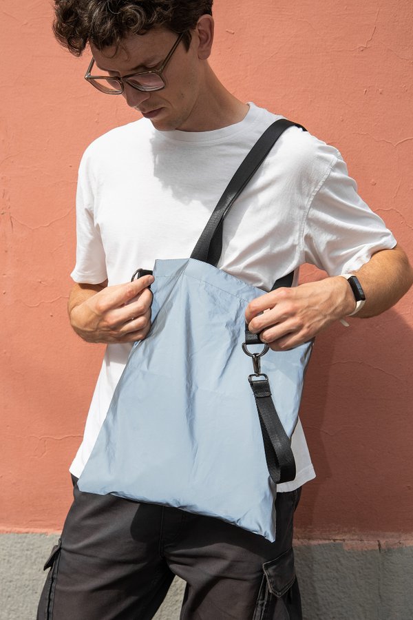 Шоппер Superbag Reflect - Шоппер Superbag Reflect (серый с чёрным)