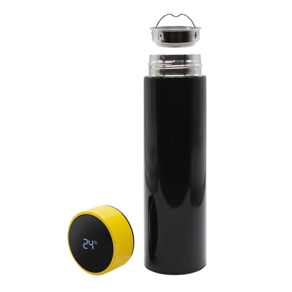 Термос Reactor duo black с датчиком температуры - Термос Reactor duo black с датчиком температуры (черный с желтым)