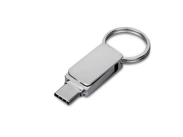 USB 3.0- флешка «Mercury» на 16 Гб с поворотным механизмом и дополнительным разъемом Type-C - USB 3.0- флешка «Mercury» на 16 Гб с поворотным механизмом и дополнительным разъемом Type-C