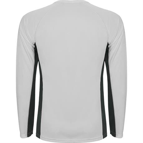 Спортивная футболка SHANGHAI L/S мужская - Спортивная футболка SHANGHAI L/S мужская, БЕЛЫЙ/ТЕМНЫЙ ГРАФИТ 2XL