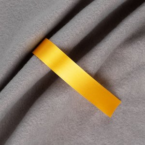 лента сатиновая satin 20 xxl, желтая, 250 см