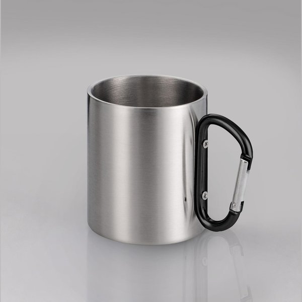 Кружка из стали с ручкой-карабином «Elbrus» - Кружка из стали с ручкой-карабином «Elbrus»