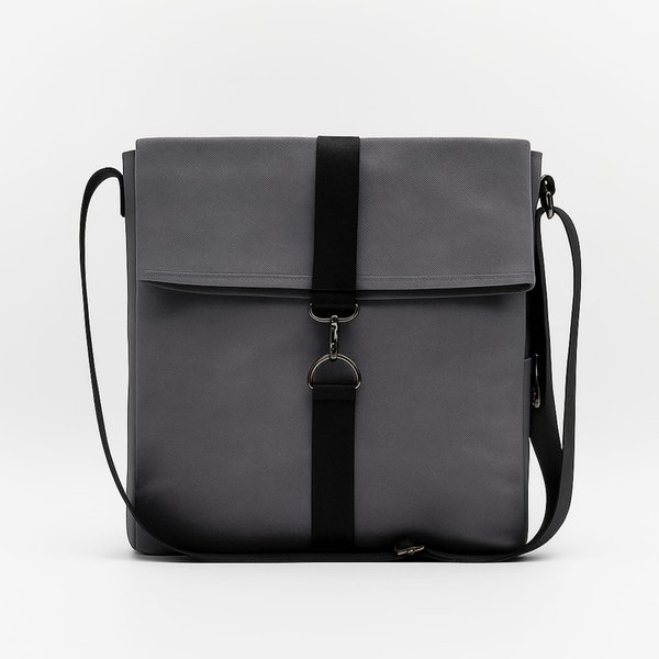 Шоппер Superbag Companion, с тремя отделениями, боковым креплением (карабин) и карманом - Шоппер Superbag Companion, с тремя отделениями, боковым креплением (карабин) и карманом (серый с черным)