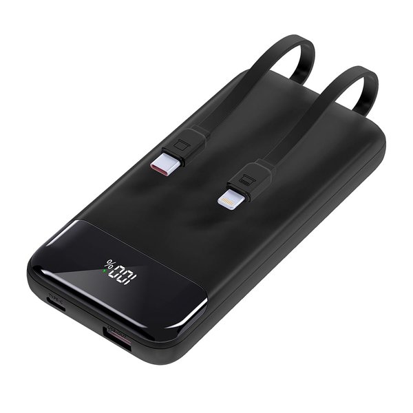 Внешний аккумулятор Nero с быстрой зарядкой (до 22,5W), 10000 mAh - Внешний аккумулятор Nero с быстрой зарядкой (до 22,5W), 10000 mAh, чёрный