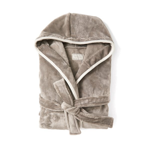 Банный халат VINGA Louis из rPET GRS, S-M, унисекс, 350 г/м² - Банный халат VINGA Louis из rPET GRS, S-M, унисекс, 350 г/м²
