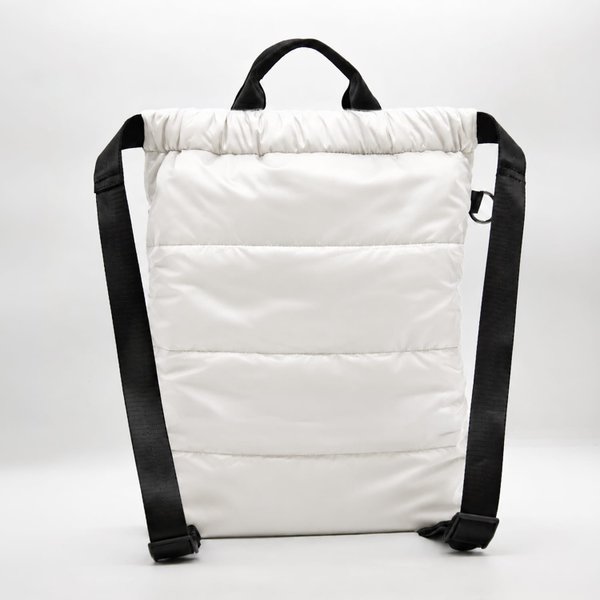Рюкзак Superbag Bubble, стёганый, с внутренним карманом и креплением (карабин) - Рюкзак Superbag Bubble, стёганый, с внутренним карманом и креплением (карабин) (белый)