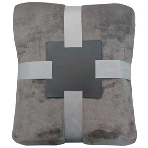 плед flannel, серый