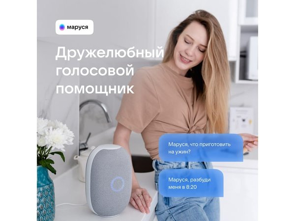 Умная колонка VK «Капсула» с голосовым помощником Марусей, 30 Вт - Умная колонка VK «Капсула» с голосовым помощником Марусей, 30 Вт