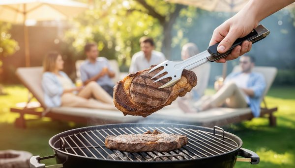 BBQ-мультитул "Roast" - BBQ-мультитул "Roast" черный с серебристым