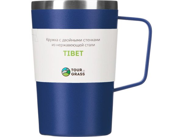 Стальная кружка с двойными стенками и порошковым покрытием «Tibet» - Стальная кружка с двойными стенками и порошковым покрытием «Tibet»