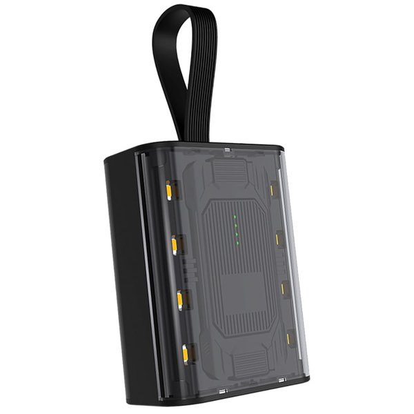 Внешний аккумулятор Courage, 5000 Mah, черный - Внешний аккумулятор Courage, 5000 Mah, черный