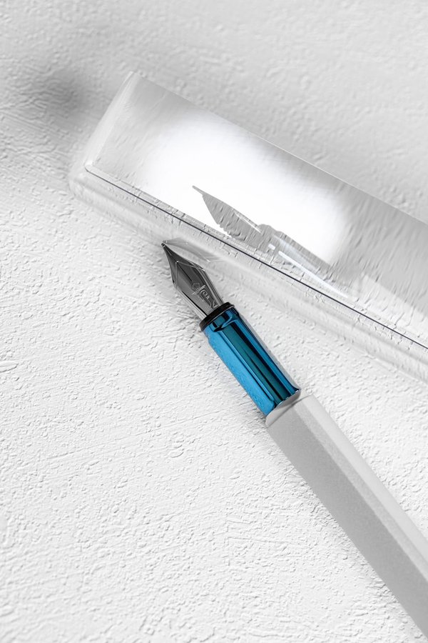 Перьевая ручка PININFARINA PF One SILVER - Перьевая ручка PININFARINA PF One SILVER /BLUE