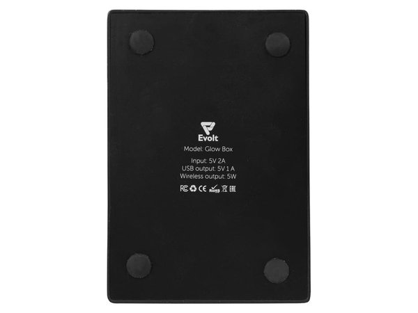 Настольное беспроводное зарядное устройство «Glow Box» - Настольное беспроводное зарядное устройство «Glow Box»