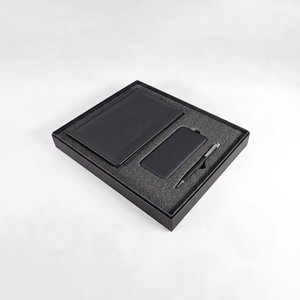 набор подарочный bliss: ежедневник, ручка и power bank в коробке с ложементом