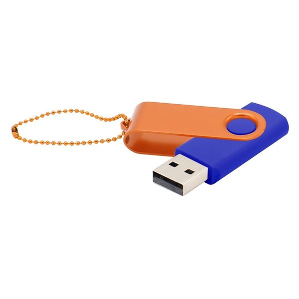 Флешка Designer To Go 2.0 USB 16Gb - Флешка Designer To Go 2.0 USB 16Gb, синий/оранжевый