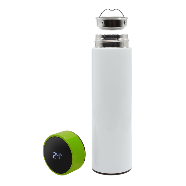 Термос Reactor duo white с датчиком температуры - Термос Reactor duo white с датчиком температуры (белый с салатовым)