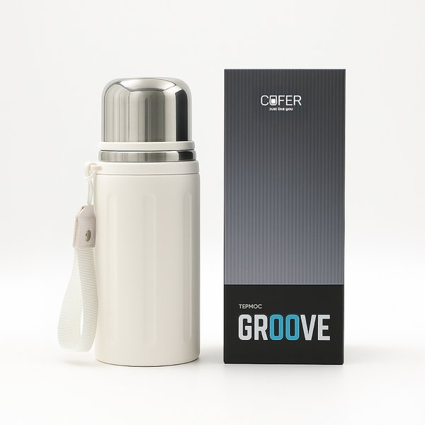 Термос Groove - Термос Groove (слоновая кость)