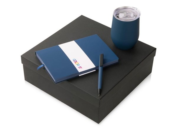 Подарочный набор «COLOR IT» c блокнотом, ручкой и термокружкой - Подарочный набор «COLOR IT» c блокнотом, ручкой и термокружкой