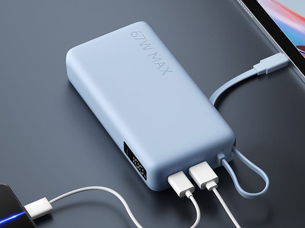 Внешний аккумулятор со встроенным кабелем Xiaomi 67W Power Bank (Integrated Cable), 20000 мАч - Внешний аккумулятор со встроенным кабелем Xiaomi 67W Power Bank (Integrated Cable), 20000 мАч