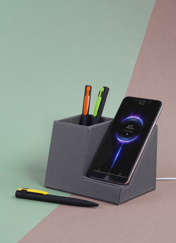 Ручка шариковая "Lip", покрытие soft touch - Ручка шариковая "Lip", покрытие soft touch черный с оранжевым