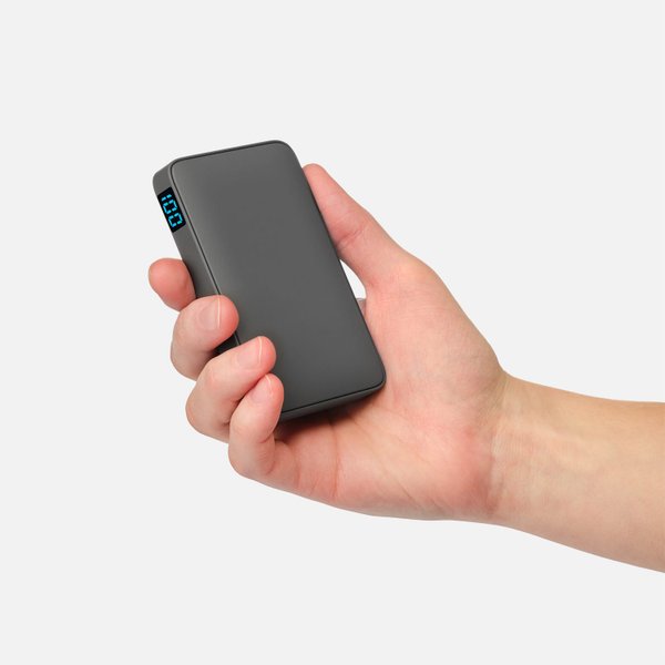 Внешний аккумулятор с подсветкой Анкор (Ancor) 5000 mAh, серый